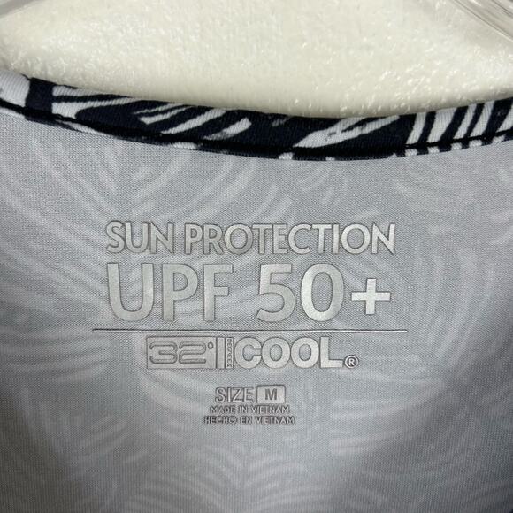 32 Degrees Cool Womens Rash Guard Sun Shirt Size Medium Long Sleeve Swim - Picture 2 of 6